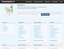 Tablet Screenshot of domeinplein.nl